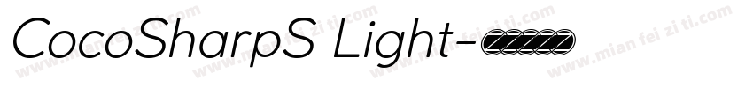 CocoSharpS Light字体转换